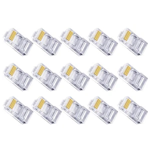 100 PCS Connecteurs de connecteurs de câble Ethernet conjoints