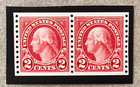U.S. #599 XF NH Pair w/CERT.     SMQ Retail $55.00. — photo 1