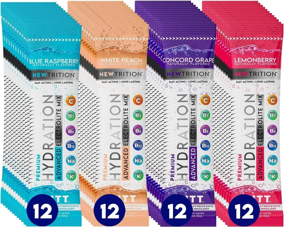 Гидратационный порошок NewTrition — быстродействующий электролит + витаминная смесь для напитков - Изображение 2 из 3
