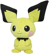 Pokemon ALL STAR COLLECTION Pichu S Plush Toy Height 21cm