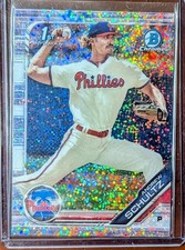 Andrew Schultz 2019 Bowman Draft Chrome 1ST Speckle Refractor Phillies BDC-120