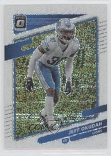 2021 Panini Donruss Optic White Sparkle Prizm Jeff Okudah #86 04at