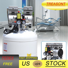 40L 0.75KW Dental Medical Air Compressor Silent Air Compressor Oilless 115PSI US