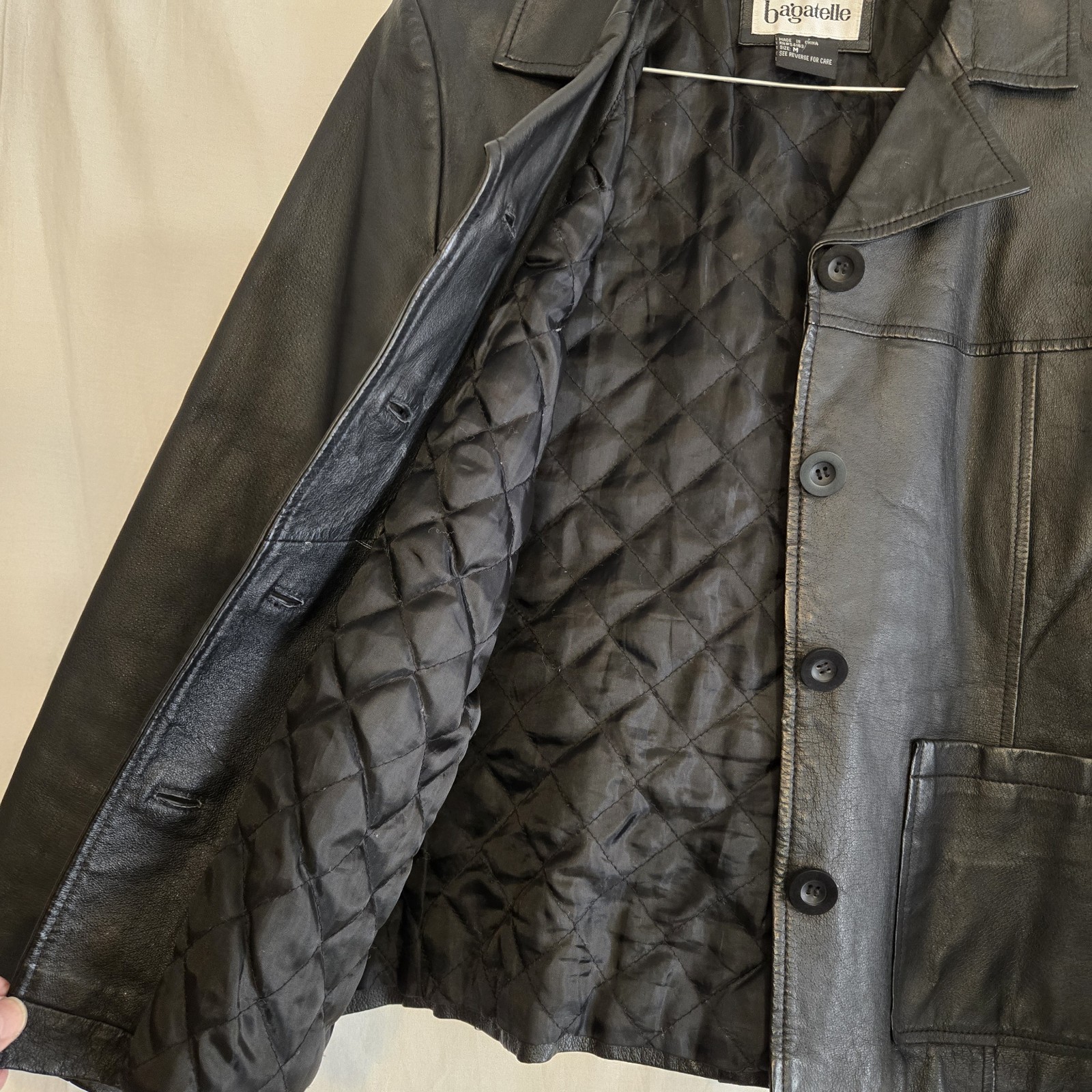 Bagatelle Leather Jacket - Button Front - Women's… - image 7