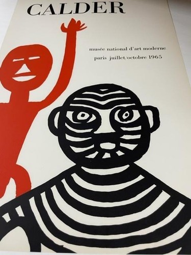 Poster Alexander Calder incorniciato 1965 Museo d'Arte Stampa d'Arte Moderna Vintage - Foto 3 di 7