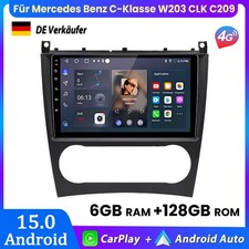 Für Mercedes Benz C-Klasse W203 CLK C209 Carplay Android15 Autoradio GPS 6+128GB Für Mercedes Benz C-Klasse W203 CLK C209 Carplay Android15 Autoradio GPS 6+128GB