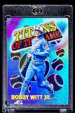 Bobby Witt Jr. RARE RAINBOW HOLO FOIL TITANS INVESTMENT CARD Royals SP