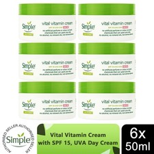 Simple Kind to Skin Face Cream Range - Day SPF15 & Night Cream, Hydrating, 50ml