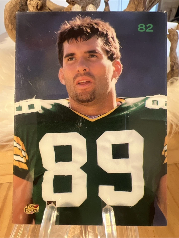 1996 Playoff Contenders Genuine Leather #82 Mark Chmura  Green Bay Packers - Image 2 of 2