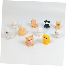 Mini Dog Figurines Puppy Figures Miniature Figurine Dog - 10PCS Realistic