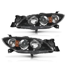 Projector Headlight Assembly Headlamp Compatible with Mazda 3 4-Door Sedan