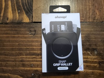 OHSNAP! Snap Grip Wallet MagSafe Black*BRAND NEW*NEVER OPENED*