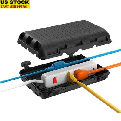 Weatherproof Outdoor Cable Box 9 Entry Ports Electrical Junction Protector New