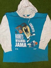 1993 Charlotte Hornets - Taz Crossover - Vintage NBA Hoodie XL 
