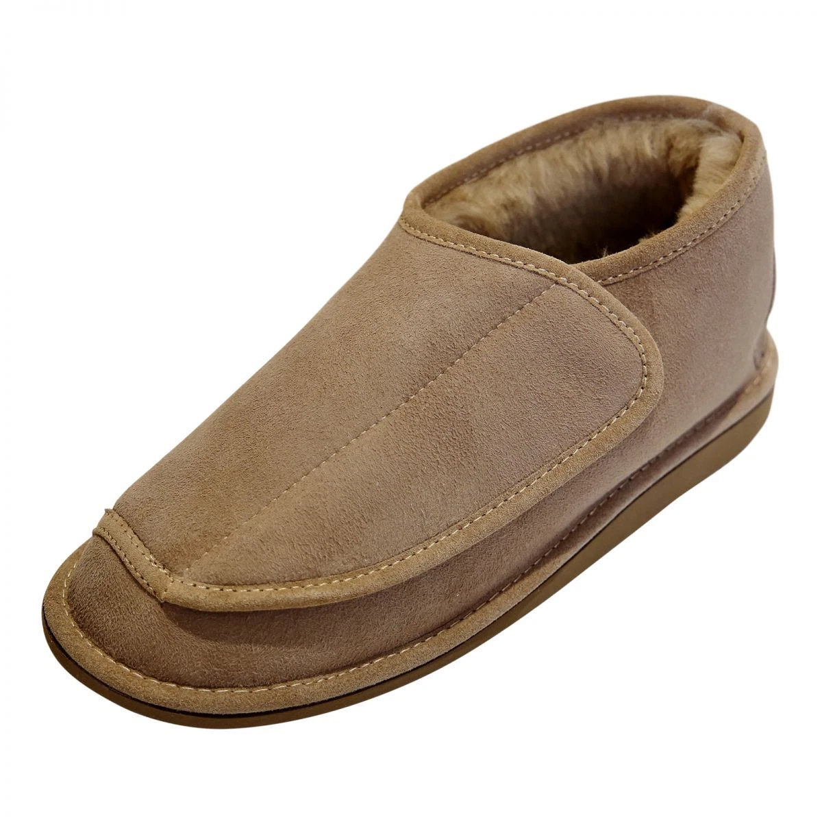 Lammfell Hausschuhe CHRISTEL Damen Herren Schuhe Klettverschluss