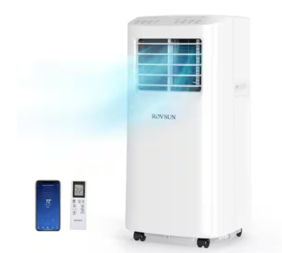 SOPHISTICATED PORTABLE AC UNIT 8000 BTU Wi-Fi, REMOTE 350 SQ Ft COOLING CAPACITY