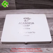 Aganorsa Leaf Gran Toro Aniversario Corojo Empty Wood Cigar Box 10" x 7.25" x 1"