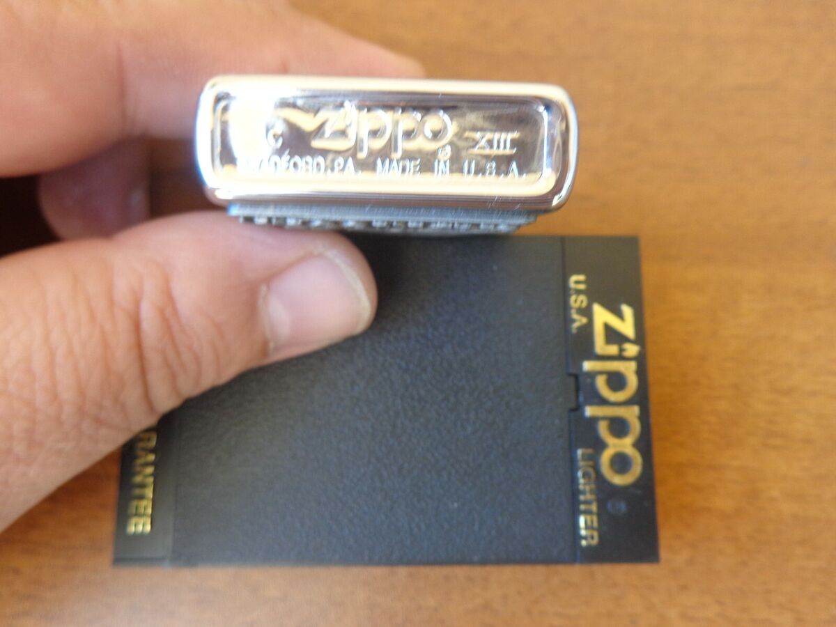 RARE 1997 LIMITED ZIPPO LIGHTER CAPRICORN ZODIAC BARRETT SMYTHE PEWTER EMBLEM
