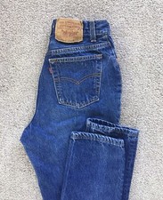 Vtg USA Made Levi s 501 17501-0158 High Rise Tapered Button Fly Jeans 27Wx31L