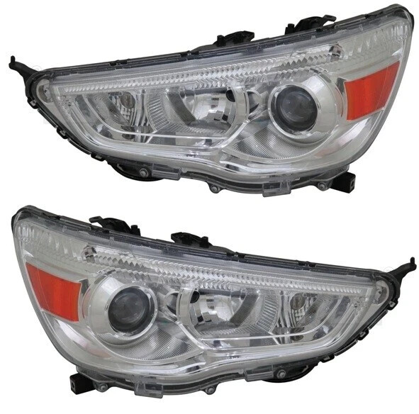 Phare Avant H11 HB3 avec Moteur Électrique pour Mitsubishi ASX 2010-2012 Côté Droit et Gauche