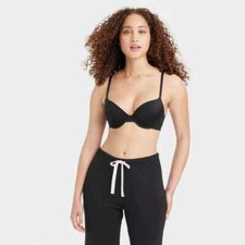 32D Auden Demi Daydream Convertible Underwire Push-Up Bra with J Hook