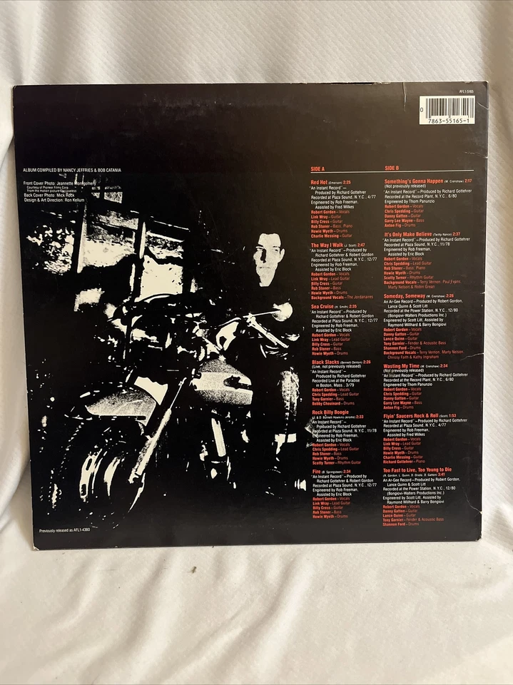 ROBERT GORDEN- TO FAST TO LIVE/TO YOUNG TO DIE-12" Vinyl Lp / Excellent Foto 2 de 4