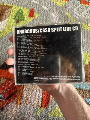 Anarchus / Csso Split Live Cd Rare Metal / 2001 Japan Import | eBay