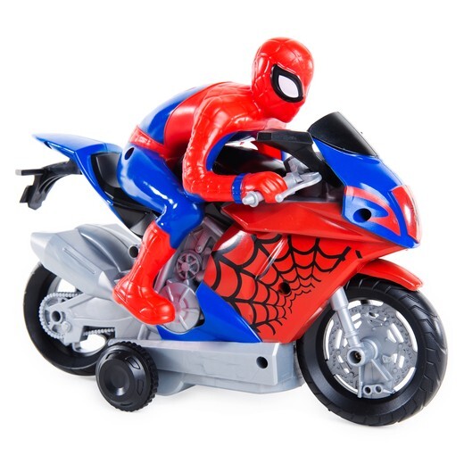 Remote Controlled Spider-Man Motorbike battery controlled (not included)  age