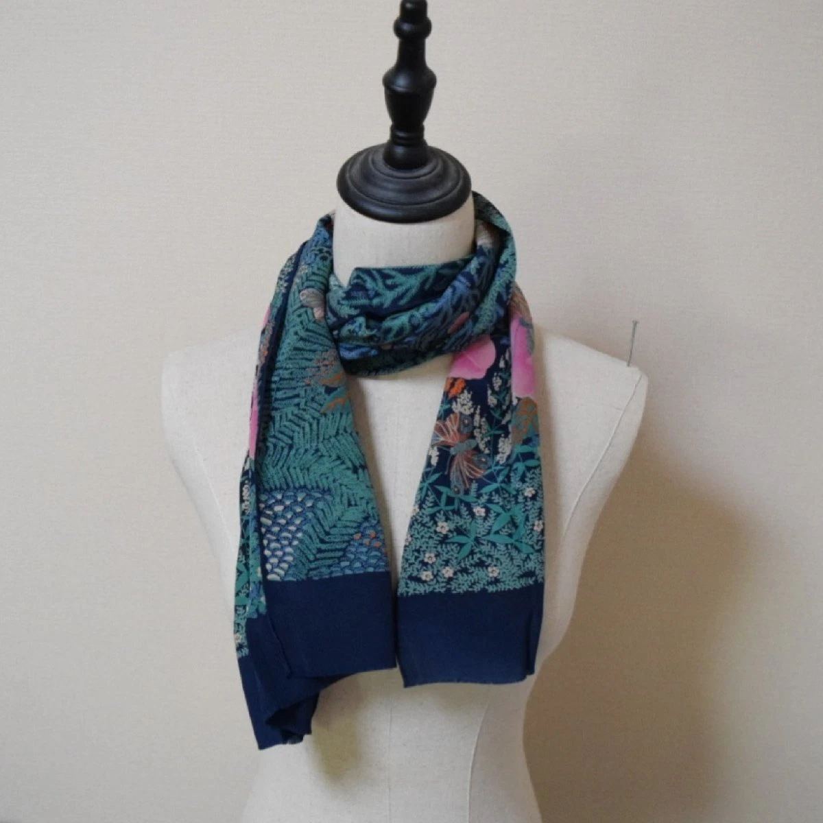 Christian Dior Authentique Foulard Unisexe Femme Soie Classique Luxe Multicolore #11