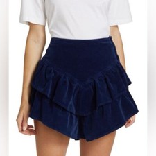 NWOT MOTHER Ruffled Corduroy Mini Skirt size 27