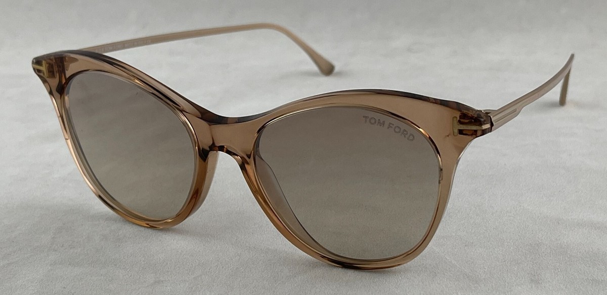 NEW TOM FORD WOMEN TF662 45G SUNGLASSES MICAELA FT0662/S EYEWEAR Tom Ford Micaela TF662 45G Brown Crystal and Gold Sunglasses  main image 3