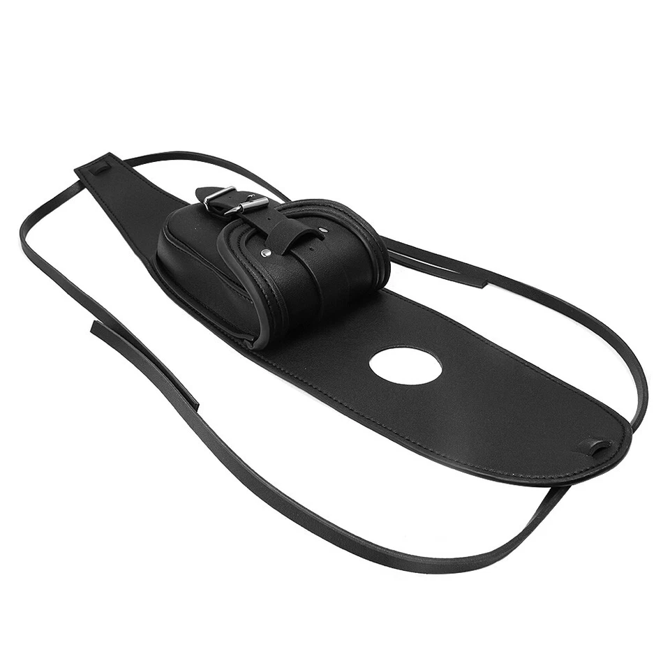 PU Leather Fuel Tank Chap Cover Panel Bag Fit For Harley Sportster XL 883 1200 Foto 4 de 4