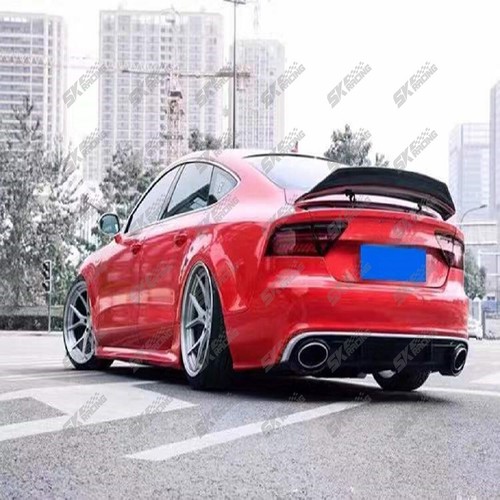 For 2013-2017 AUDI A7 S7 RS7 Real Carbon Fiber Trunk Spoiler Wing Lip NEW Style - Picture 11 of 24