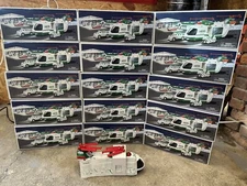Lot Of 15  Hess Truck 2001 , Helicopter With Motorcycle And Cruiser