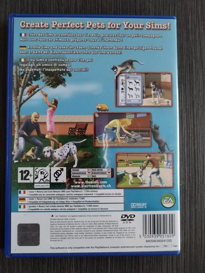 the sims 2 pets Sony PlayStation 2 PS2 Simulatore Vita Famiglia EA - Immagine 2 di 4