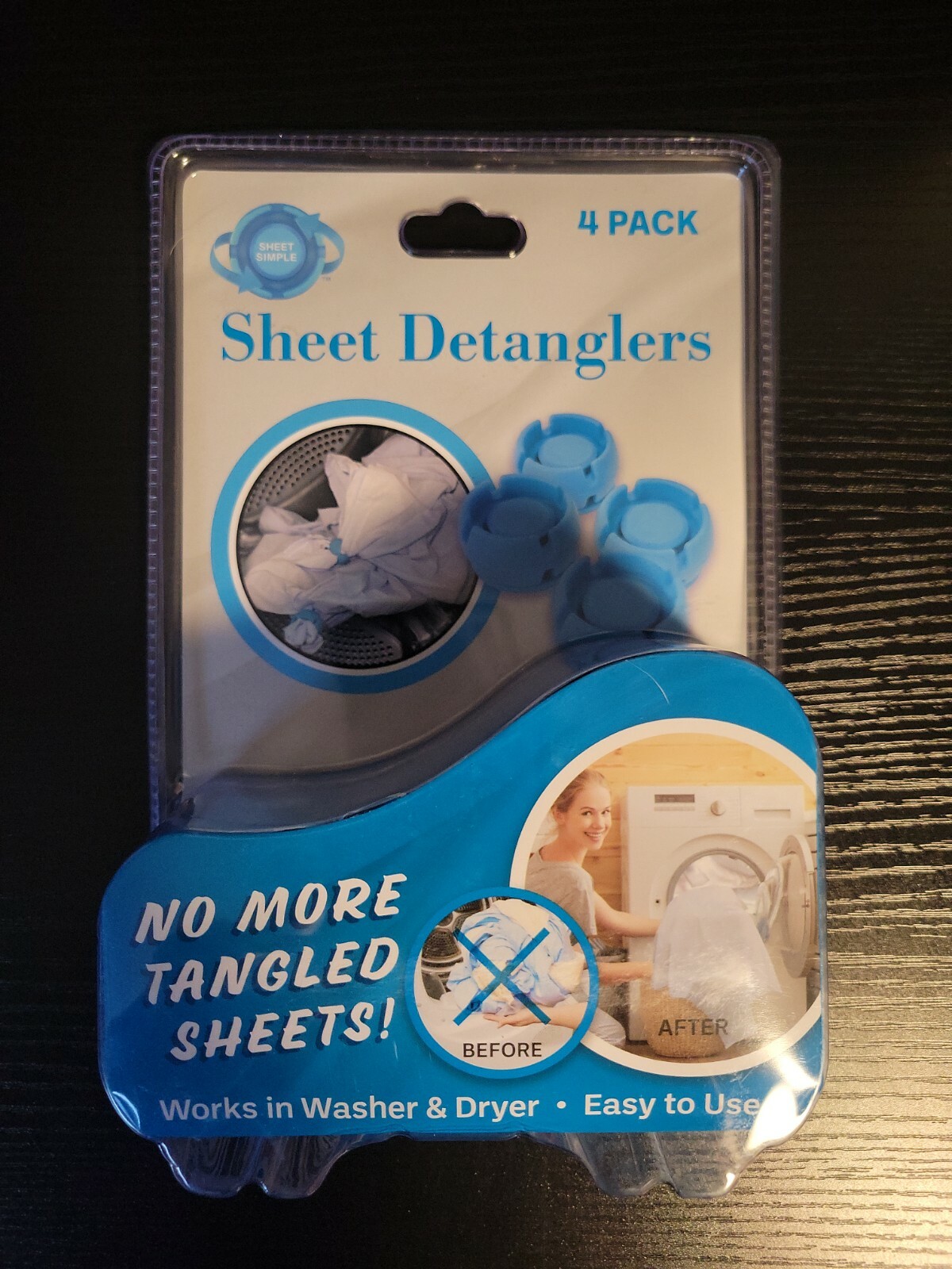 Washer & Dryer Bed Sheet Detangler Prevents Laundry Tangles and Wads eBay