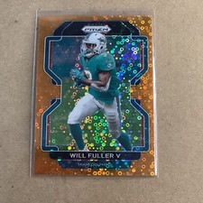 2021 Prizm Will Fuller Orange Disco Prizm #105 Miami Dolphins A-51