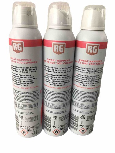 Right Guard Womens Anti-Perspirant Deodorant Spray Sport 250ml x 3 - Picture 11 of 11