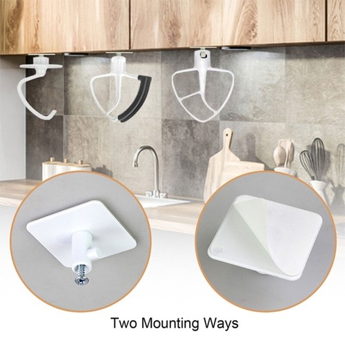 4Pcs Stand Mixer Attachment Holder Kitchen Mixer Assecories Hanger Space Saving - Afbeelding 5 van 7