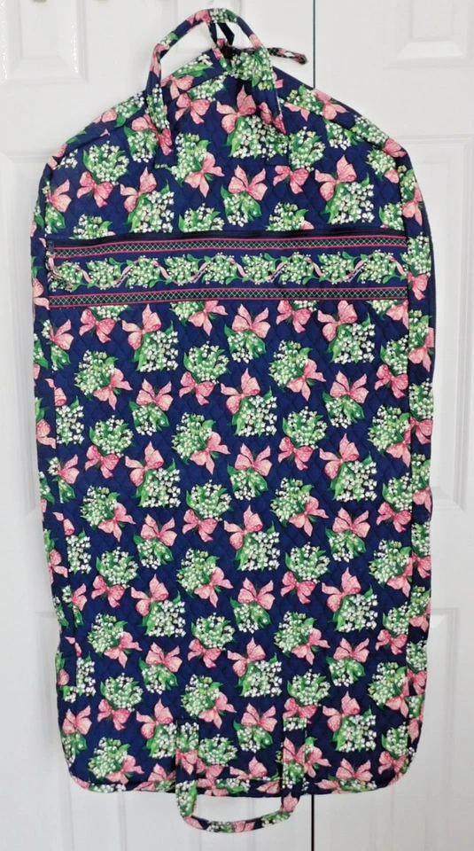 Bolso de Ropa Colgante VERA BRADLEY - Cintas Rosa Regreso a la Felicidad Azul Marino Foto 2 de 4