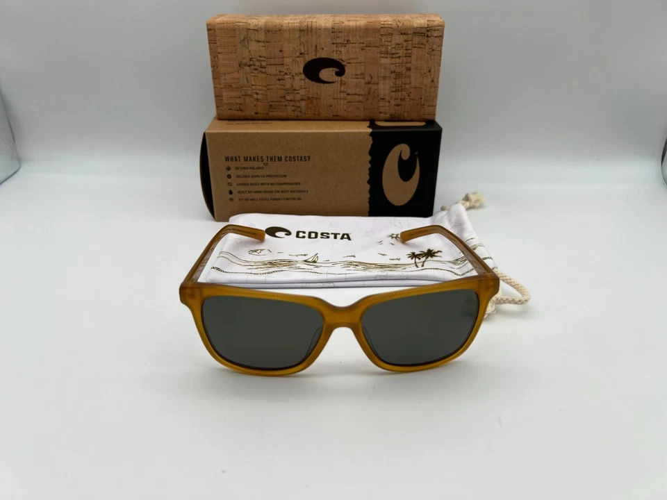 NUEVO Gafas de sol polarizadas Costa Del Mar MAYO rayos de sol/vidrio gris 580G Foto 2 de 4