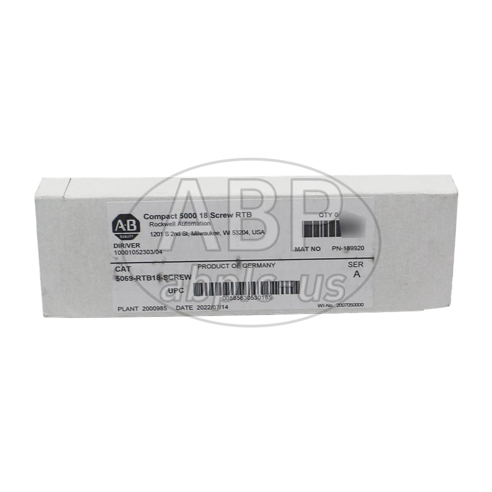 Новый Allen Bradley 5069-RTB18-SCREW компактный 5000 18 винт RTB - Изображение 4 из 4