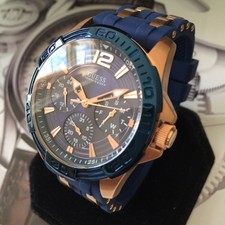 Guess Oasis Mens Watch (W0366G4) Blue | WatchShop.com™