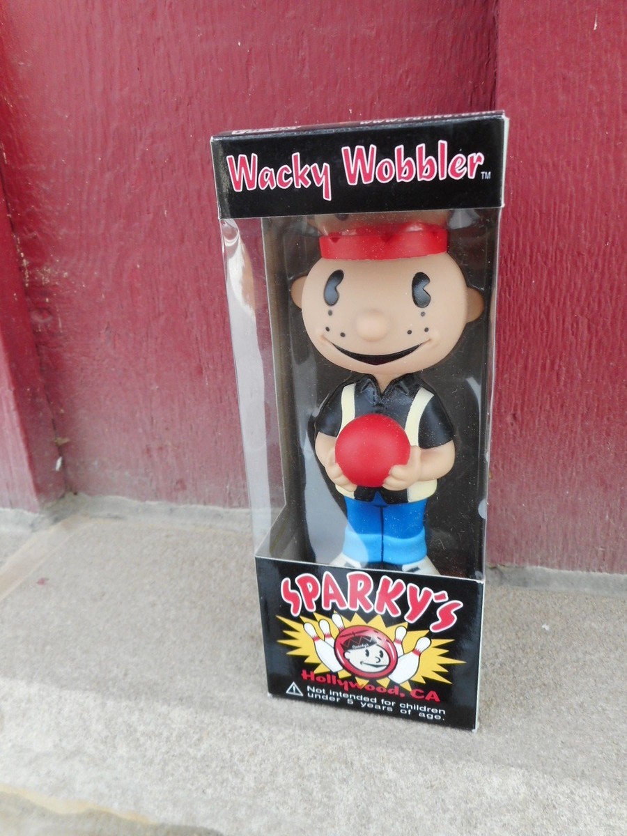 early 2000s NRFB FUNKO Wacky Wobbler bobblehead SPARKYS (S4