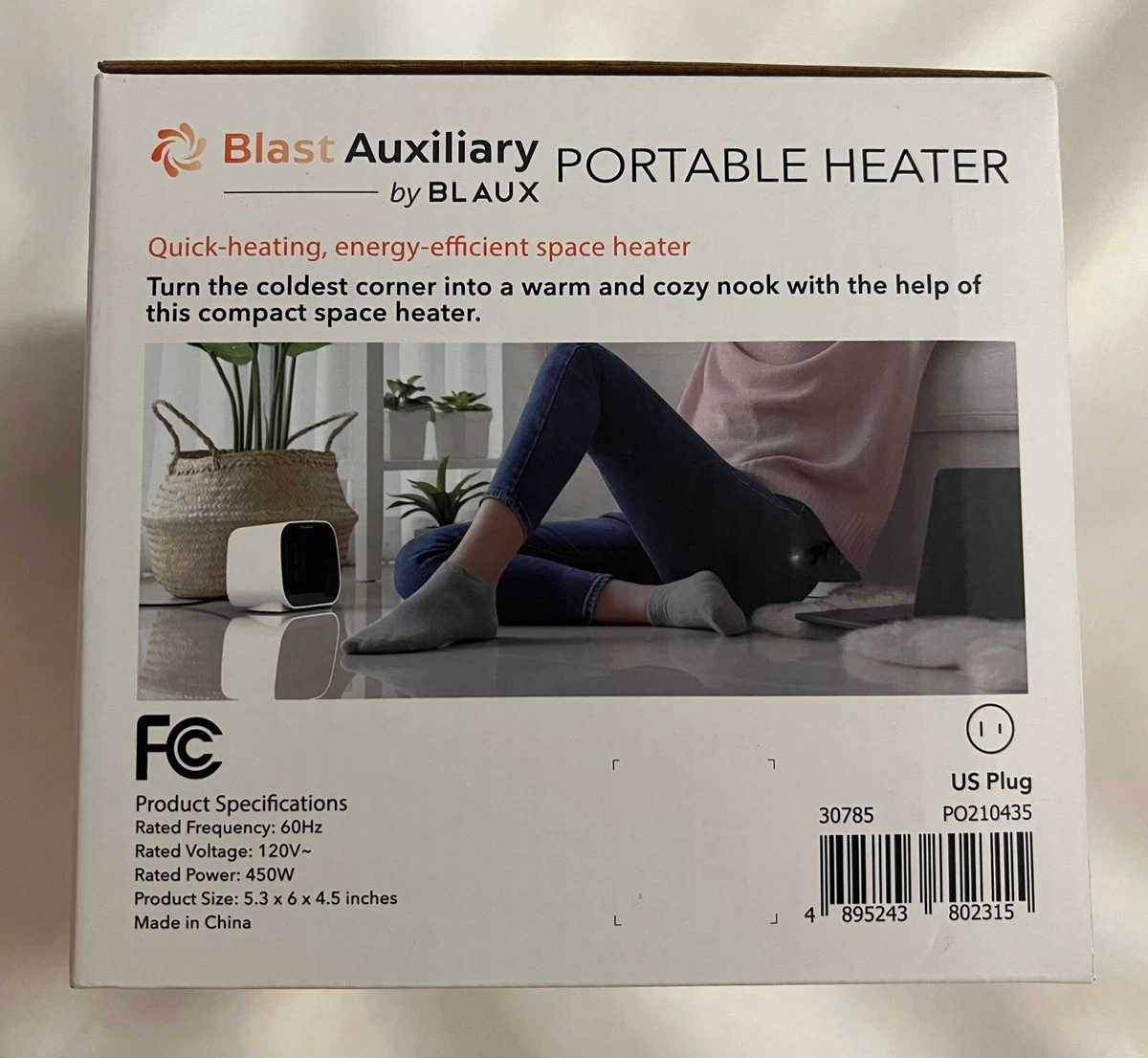 Blast Auxiliary PTC Ceramic Electric Portable Space Heater 450W By BLAUX  New | eBay