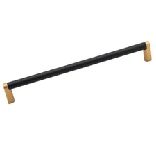 Alno Alta Moda 8 in. C/C Modern Smooth Round Cabinet Handle / Drawer Pull