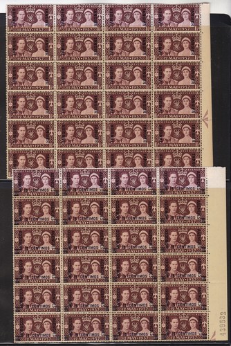 BR. MOROCCO AGENCIES 1925-40 Many Multiples Mint NH High CV - Picture 4 of 4