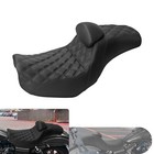 Step Up Black Seat W/ Driver Backrest For Harley Dyna Low Rider FXDL 06 17 FXD