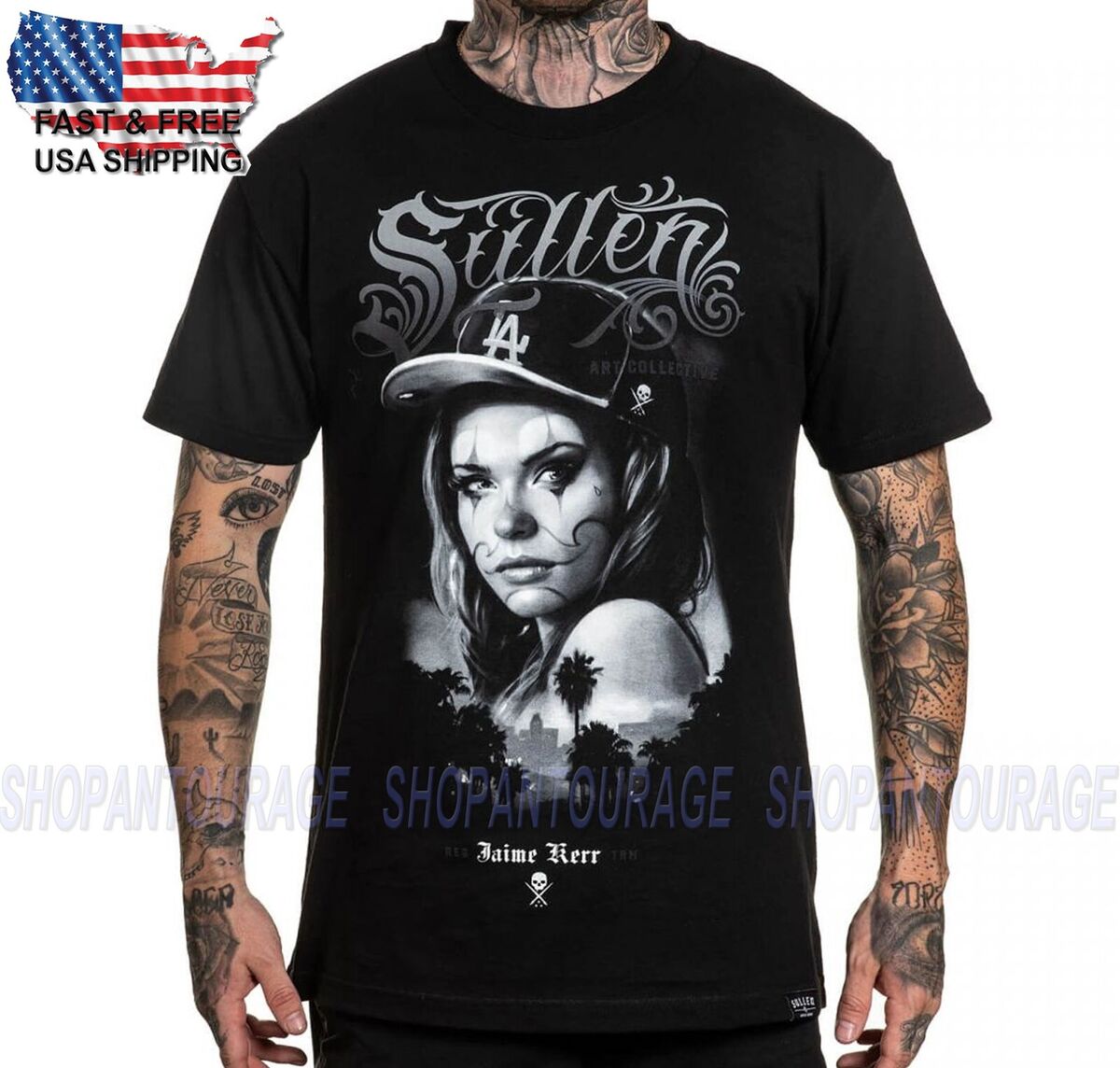 Sullen Collective L.A. Chica Standard Sleeve T-shirt For Men | eBay