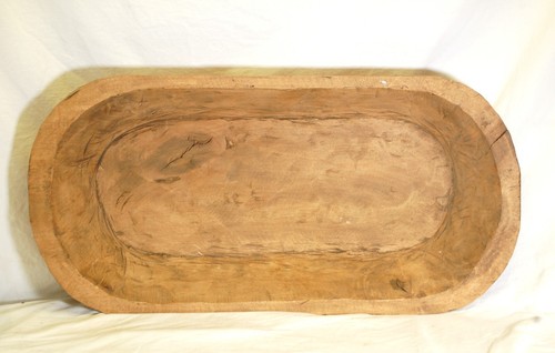 Primitive Wooden Dough Bowl Wood Table Centerpiece Country Kitchen Farmhouse - Picture 2 of 4